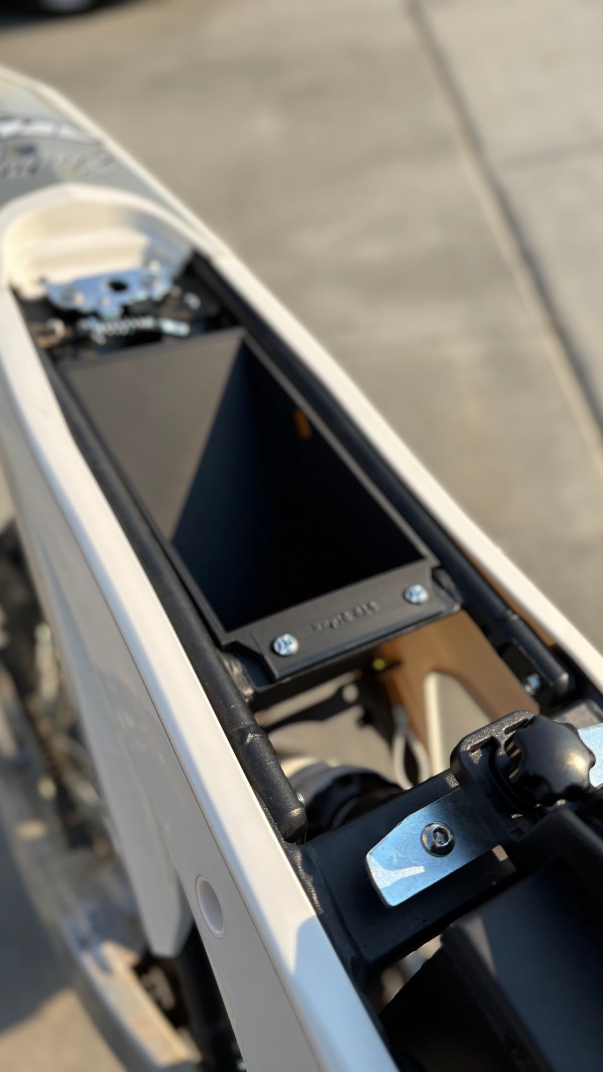 ETM RTR under seat storage – RTR Rides